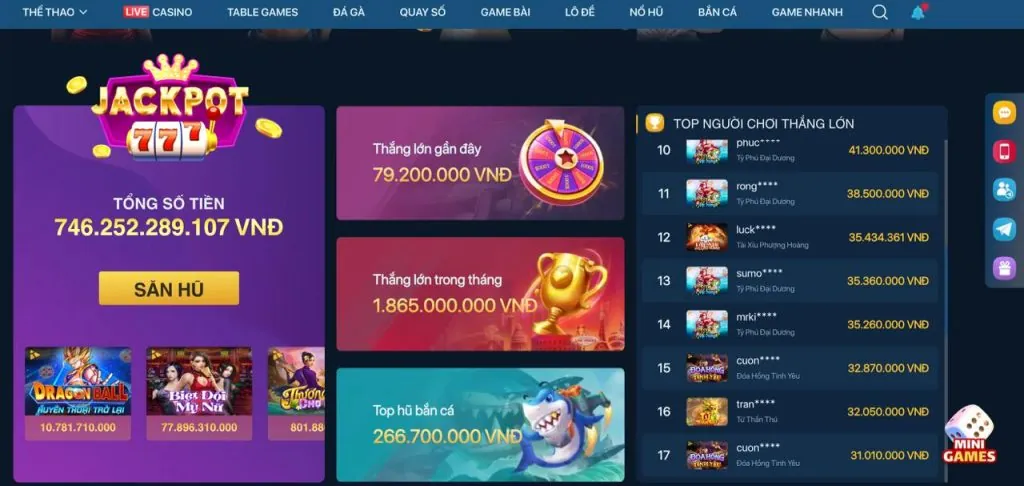 Nổ Hũ & Slots tại win55 Casino